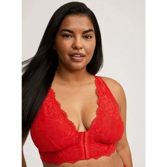 Torrid Lightly Lined Front Close Bralette Gojiberry Women's Size 3 - Picture 1 of 8